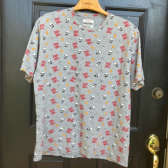 Rock & Roll Hall of Fame Skull Design All-Over T-Shirt by Red Jacket Size XXL - Picture 3 of 9